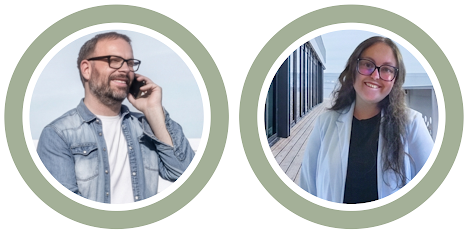 Matthieu Lecoq et Clémence, l équipe du POD Angers Saint-Serge