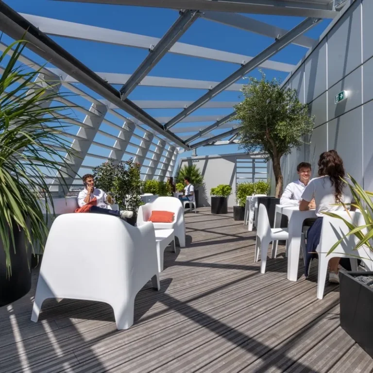 Rooftop du POD Coworking Rennes